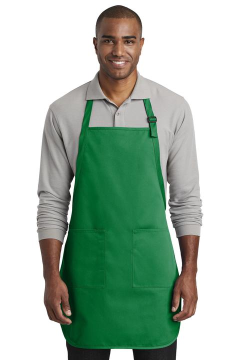 A600 - Port Authority Full-Length Two-Pocket Bib Apron