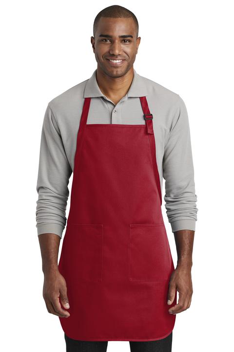 A600 - Port Authority Full-Length Two-Pocket Bib Apron