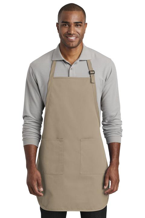 A600 - Port Authority Full-Length Two-Pocket Bib Apron
