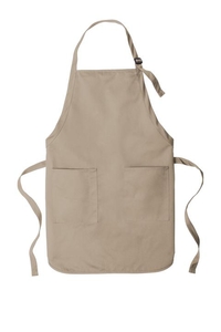 A600 - Port Authority Full-Length Two-Pocket Bib Apron