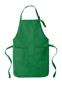 A600 - Port Authority Full-Length Two-Pocket Bib Apron