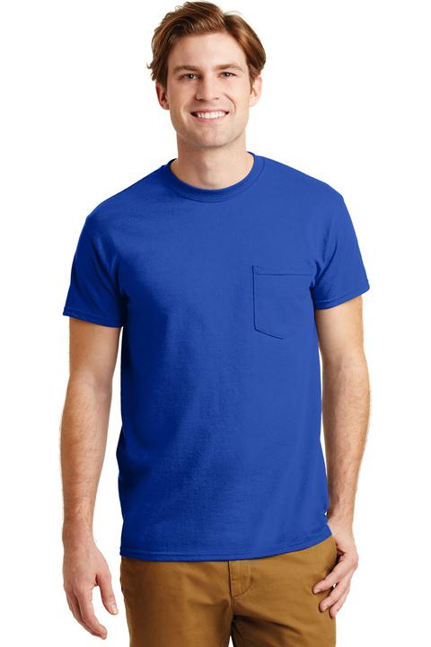 8300 - Gildan - DryBlend 50 Cotton/50 Poly Pocket T-Shirt