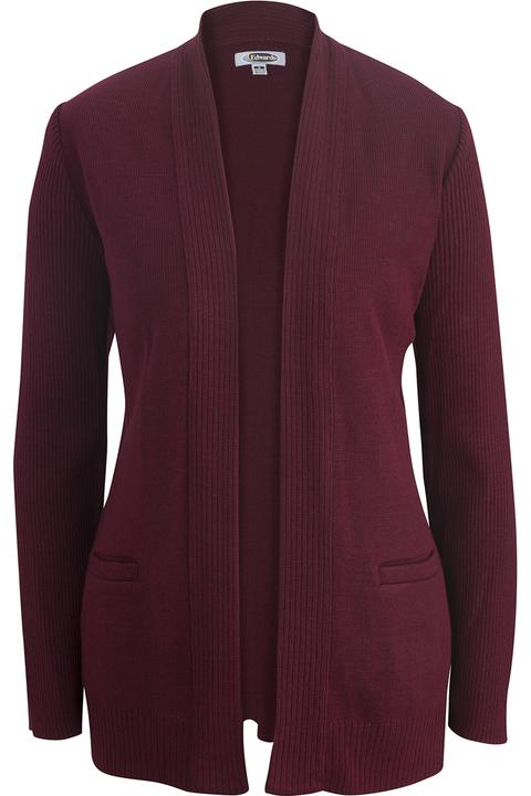 7059 - Edwards Ladies' Open Cardigan Acrylic Sweater