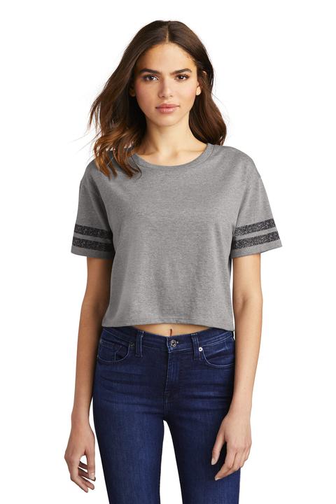 DT488 - District Women's Scorecard Crop Tee DT488