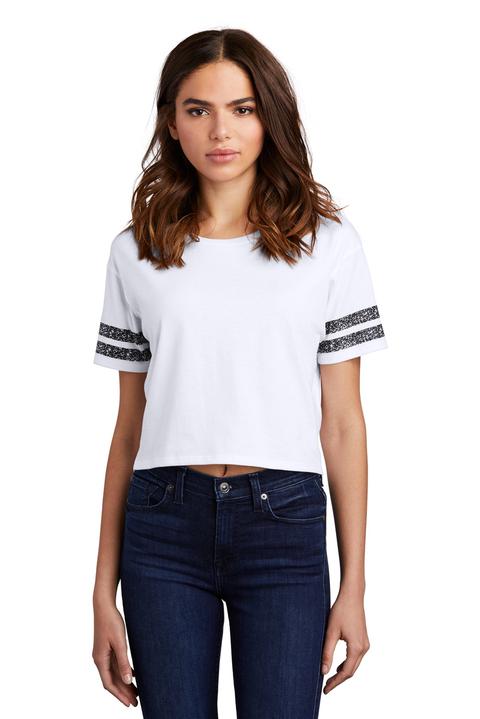 DT488 - District Women's Scorecard Crop Tee DT488