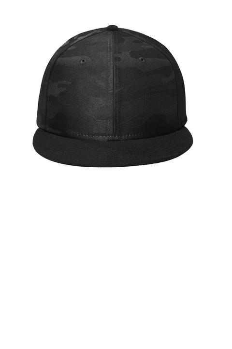NE407 - New Era Camo Flat Bill Snapback Cap NE407