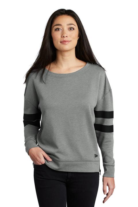 LNEA513 - New Era Ladies Tri-Blend Fleece Varsity Crew LNEA513