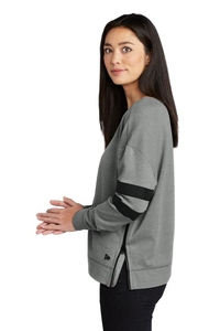 LNEA513 - New Era Ladies Tri-Blend Fleece Varsity Crew LNEA513