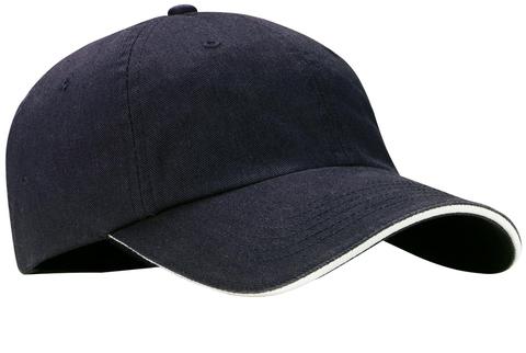C830 - Port Authority Sandwich Bill Cap with Striped Closure.  C830