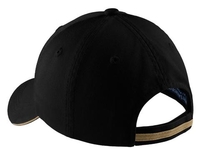 C830 - Port Authority Sandwich Bill Cap with Striped Closure.  C830