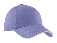C830 - Port Authority Sandwich Bill Cap with Striped Closure.  C830