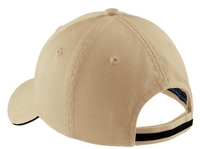 C830 - Port Authority Sandwich Bill Cap with Striped Closure.  C830
