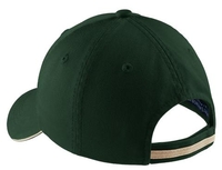 C830 - Port Authority Sandwich Bill Cap with Striped Closure.  C830