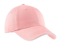 C830 - Port Authority Sandwich Bill Cap with Striped Closure.  C830