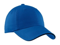 C830 - Port Authority Sandwich Bill Cap with Striped Closure. C830