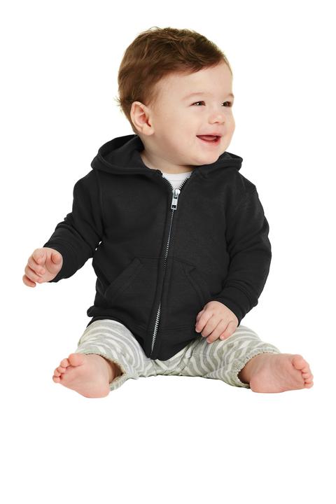 CAR78IZH - Port & Company Infant Core Fleece Full-Zip Hooded Sweatshirt