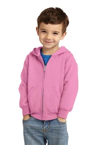 CAR78TZH - Port & Company Toddler Core Fleece Full-Zip Hooded Sweatshirt