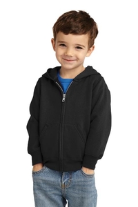 CAR78TZH - Port & Company Toddler Core Fleece Full-Zip Hooded Sweatshirt