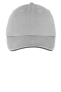 CP79 - Port & Company - Washed Twill Sandwich Bill Cap.  CP79