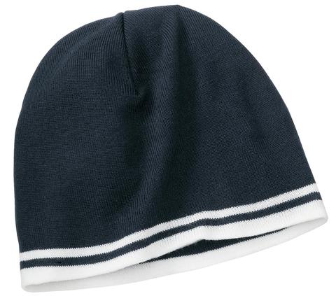 CP93 - Port & Company Fine Knit Skull Cap with Stripes