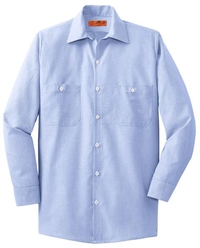 CS10 - Red Kap® Long Sleeve Striped Industrial Work Shirt