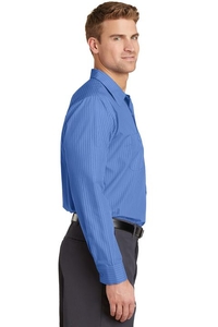 CS10 - Red Kap® Long Sleeve Striped Industrial Work Shirt