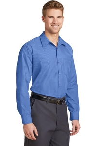CS10 - Red Kap® Long Sleeve Striped Industrial Work Shirt