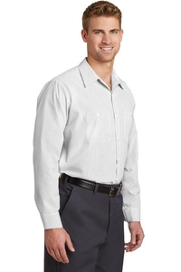 CS10LONG - Red Kap® Long Size Long Sleeve Striped Industrial Work Shirt