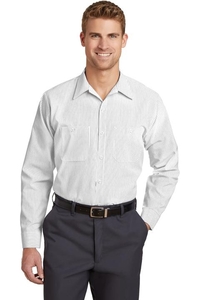 CS10LONG - Red Kap® Long Size Long Sleeve Striped Industrial Work Shirt