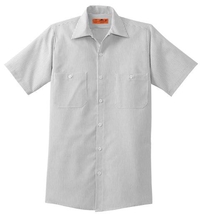 CS20 - Red Kap® Short Sleeve Striped Industrial Work Shirt