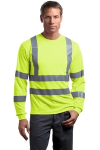 CS409 - CornerStone ANSI 107 Class 3 Long Sleeve Snag Resistant Reflective T Shirt