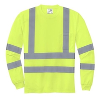 CS409 - CornerStone ANSI 107 Class 3 Long Sleeve Snag Resistant Reflective T Shirt