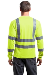 CS409 - CornerStone ANSI 107 Class 3 Long Sleeve Snag Resistant Reflective T Shirt