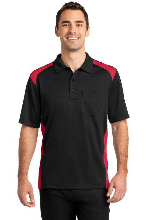 CS416 - CornerStone Select Snag-Proof Two Way Colorblock Pocket Polo