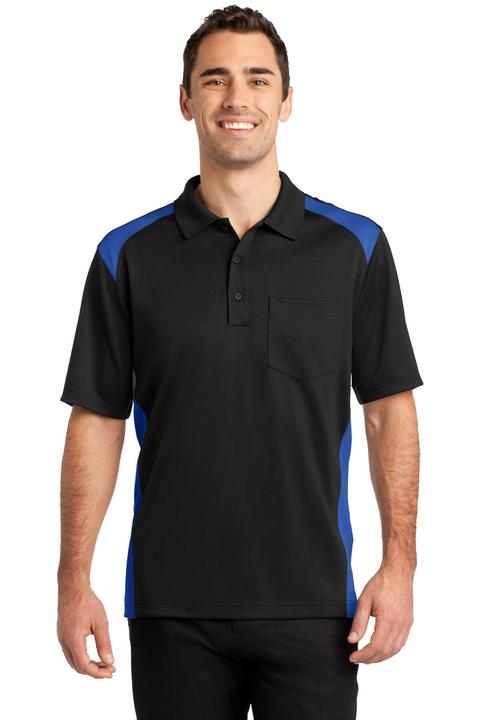 CS416 - CornerStone Select Snag-Proof Two Way Colorblock Pocket Polo