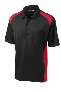 CS416 - CornerStone Select Snag-Proof Two Way Colorblock Pocket Polo