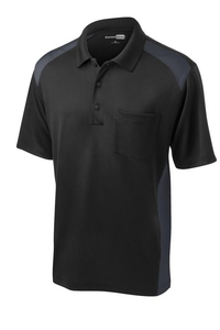 CS416 - CornerStone Select Snag-Proof Two Way Colorblock Pocket Polo