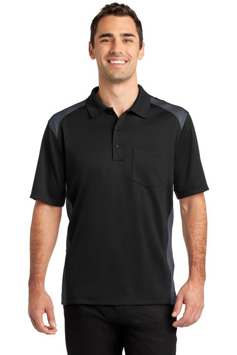 CS416 - CornerStone Select Snag-Proof Two Way Colorblock Pocket Polo