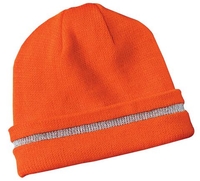 CS800 - CornerStone - Enhanced Visibility Beanie with Reflective Stripe.  CS800