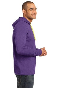 987 - Anvil 100% Combed Ring Spun Cotton Long Sleeve Hooded T Shirt