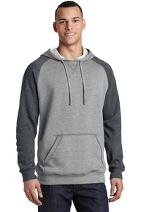 DT196 - District Young Mens Lightweight Fleece Raglan Hoodie.  DT196