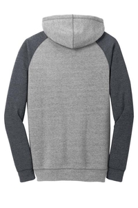 DT196 - District Young Mens Lightweight Fleece Raglan Hoodie.  DT196
