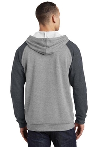 DT196 - District Young Mens Lightweight Fleece Raglan Hoodie.  DT196