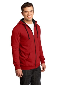 DT800 - District - Young Mens The Concert Fleece Full-Zip Hoodie