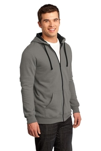 DT800 - District - Young Mens The Concert Fleece Full-Zip Hoodie