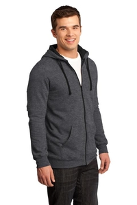 DT800 - District - Young Mens The Concert Fleece Full-Zip Hoodie