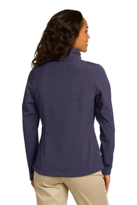 EB533 - Eddie Bauer Ladies Shaded Crosshatch Soft Shell Jacket