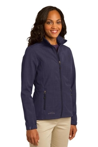 EB533 - Eddie Bauer Ladies Shaded Crosshatch Soft Shell Jacket