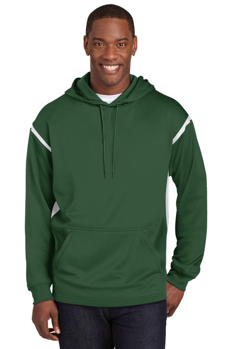 F246 - Sport-Tek Tech Fleece Colorblock Hooded Sweatshirt