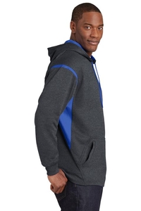 F246 - Sport-Tek Tech Fleece Colorblock Hooded Sweatshirt